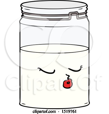 Cartoon Glass Jar by lineartestpilot