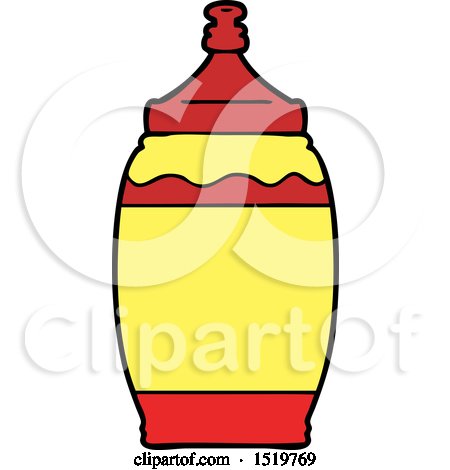 Cartoon Ketchup Bottle by lineartestpilot