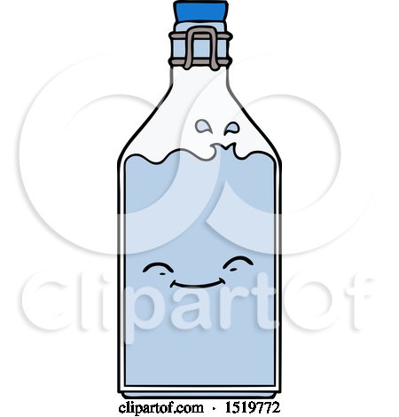 Cartoon Old Water Bottle by lineartestpilot