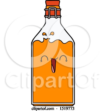 Cartoon Old Juice Bottle by lineartestpilot