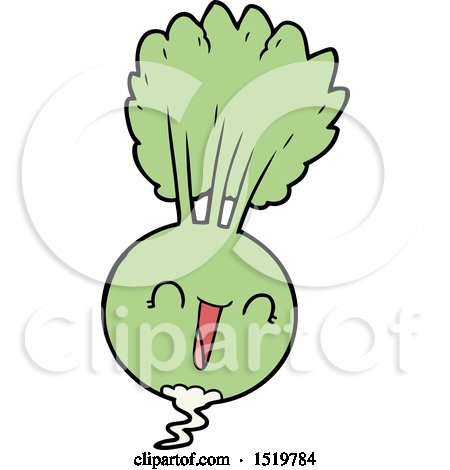 Cartoon Root Vegetable by lineartestpilot