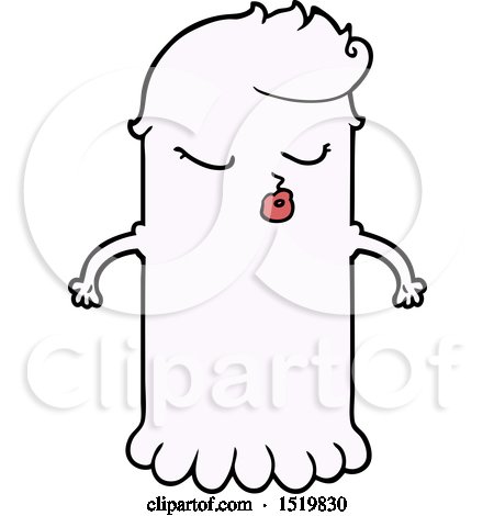 Cartoon Cute Ghost by lineartestpilot