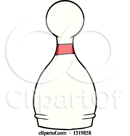 Cartoon Bowling Pin by lineartestpilot