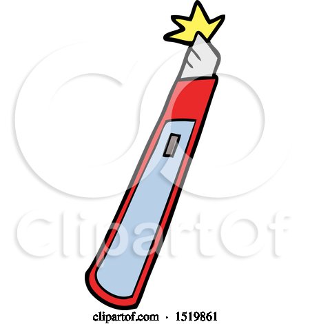Cartoon Craft Knife by lineartestpilot