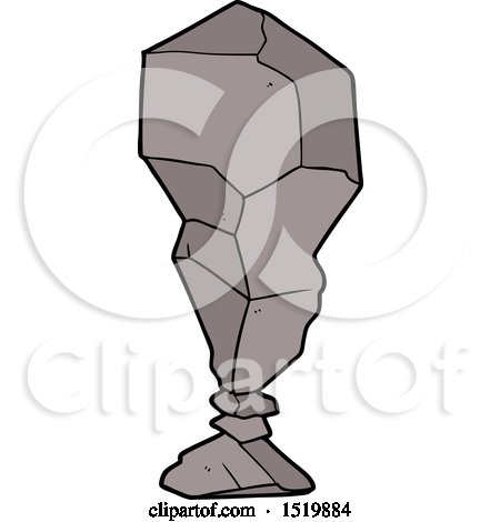 Cartoon Balancing Rock by lineartestpilot