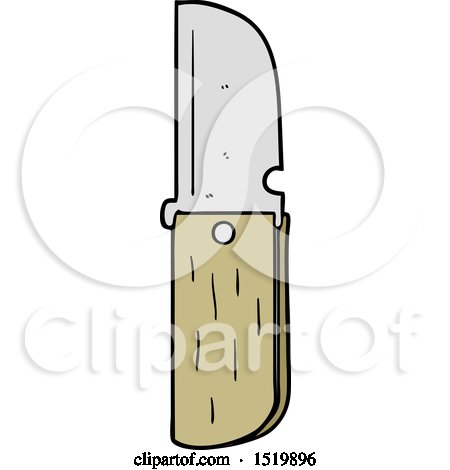 Cartoon Folding Knife by lineartestpilot