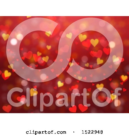 Clipart of a Valentines Day Heart Background - Royalty Free Illustration by KJ Pargeter