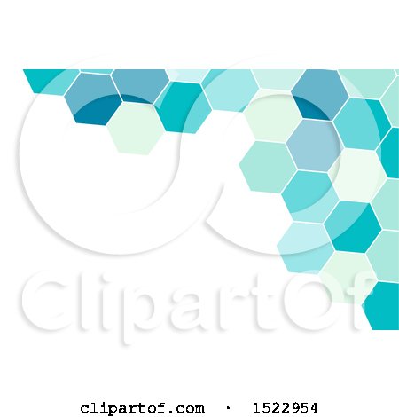 Clipart of a Geometric Hexagon Background with Text Space - Royalty Free Vector Illustration by KJ Pargeter