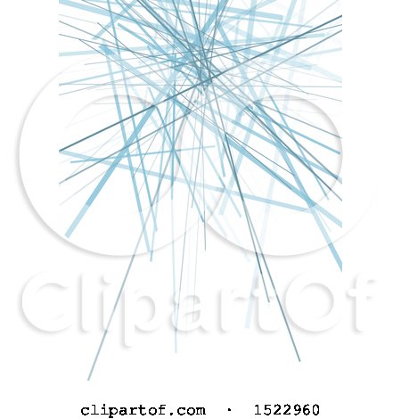 Clipart of a Background of Abstract Blue Shards on White - Royalty Free Vector Illustration by KJ Pargeter