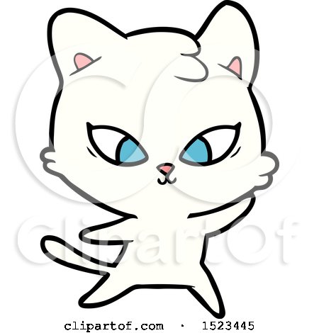 Cute Cartoon Cat by lineartestpilot #1523445