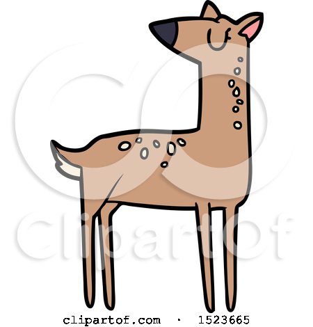 Cartoon Deer by lineartestpilot