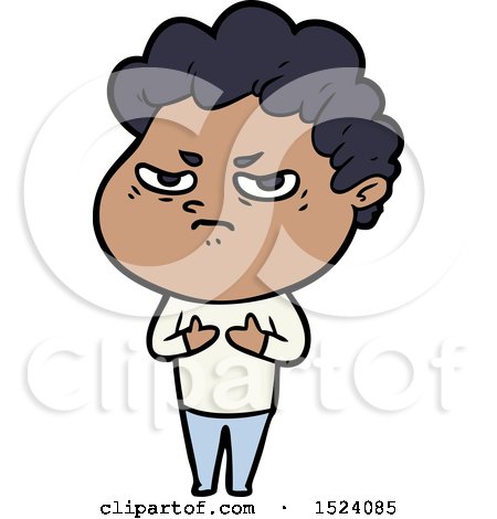 Cartoon Angry Man by lineartestpilot