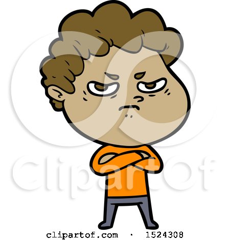 Cartoon Angry Man by lineartestpilot