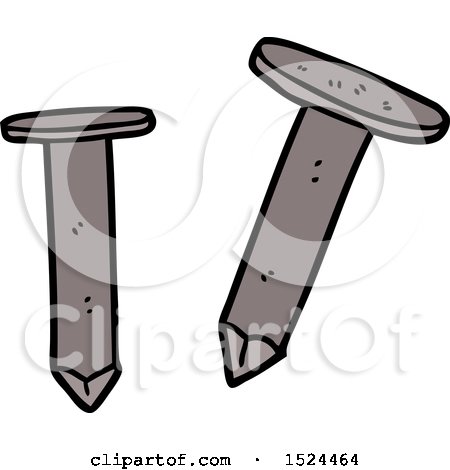 Cartoon of a Bent Nail - Royalty Free Vector Illustration by ...