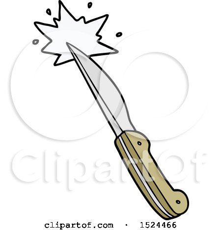 Cartoon Sharp Kitchen Knife by lineartestpilot