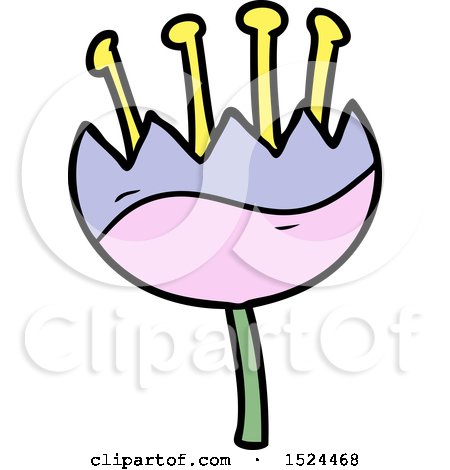 Cartoon Flower by lineartestpilot