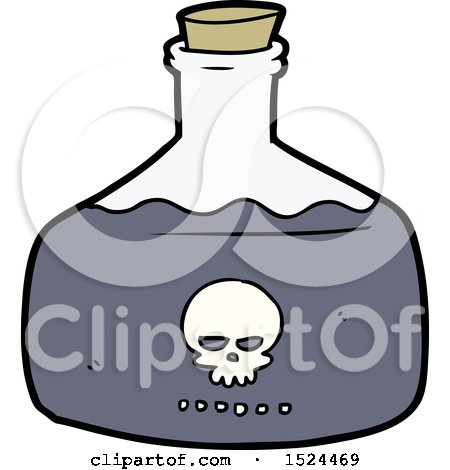 Cartoon Vial of Assassin Poison by lineartestpilot