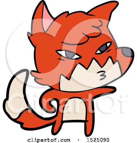 Clever Cartoon Fox by lineartestpilot