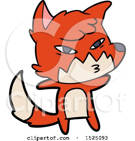 Clever Cartoon Fox by lineartestpilot