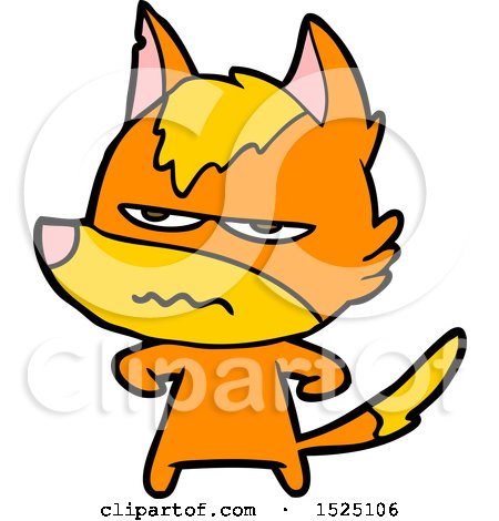 Cartoon Angry Fox by lineartestpilot