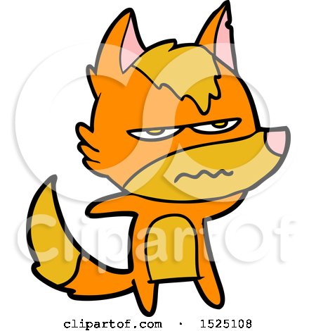 Cartoon Angry Fox by lineartestpilot