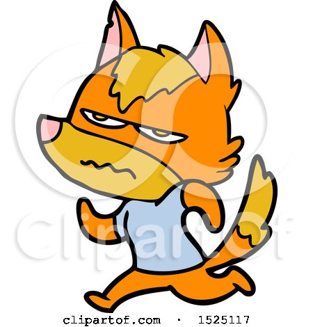 Cartoon Angry Fox by lineartestpilot