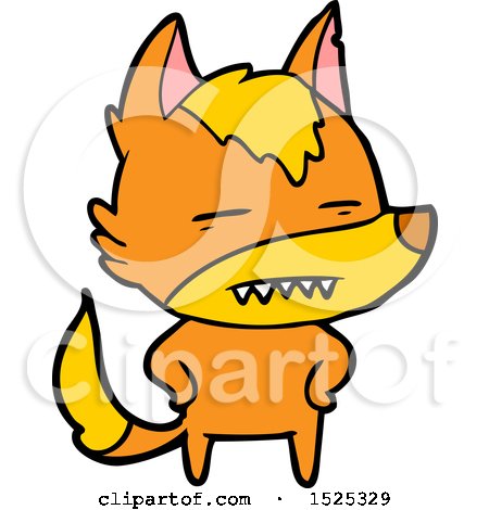 Cartoon Fox by lineartestpilot