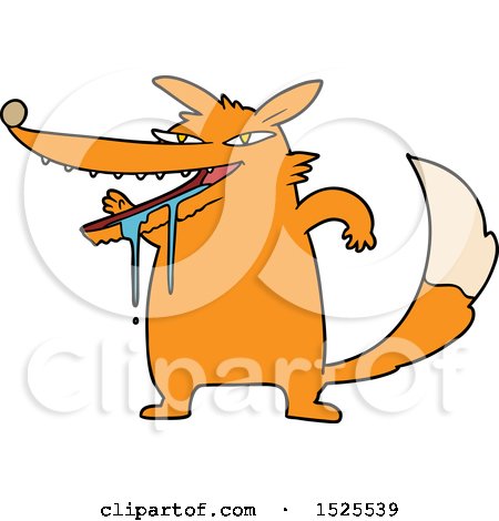 Cartoon Fat Fox by lineartestpilot