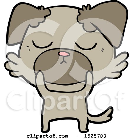Cute Cartoon Dog by lineartestpilot