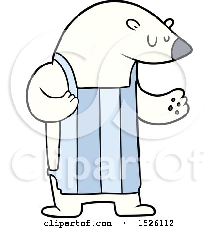 Cartoon Polar Bear Chef by lineartestpilot