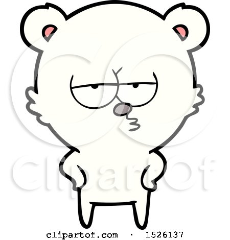 Polar Bear Cartoon by lineartestpilot