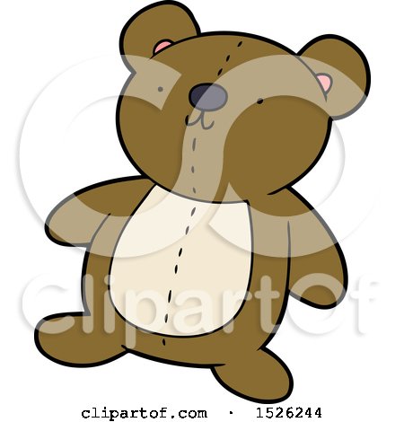 Cartoon Stuffed Toy Bear by lineartestpilot