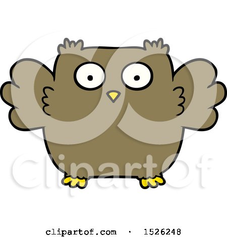 Cute Cartoon Owl by lineartestpilot