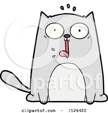 Cute Flat Color Style Cartoon Cat Boss Stock Vector by ©lineartestpilot  222099054