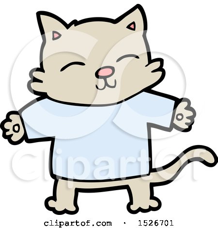 Happy Cartoon Cat by lineartestpilot #1526701