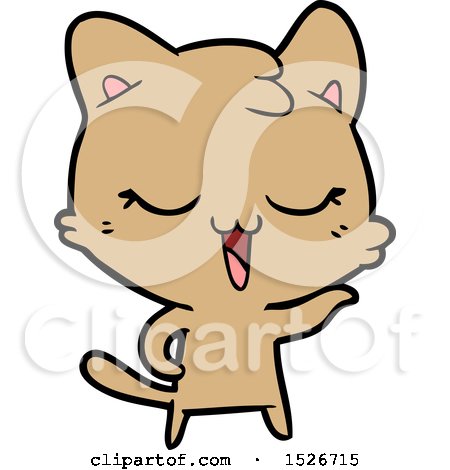 Happy Cartoon Cat by lineartestpilot #1526715