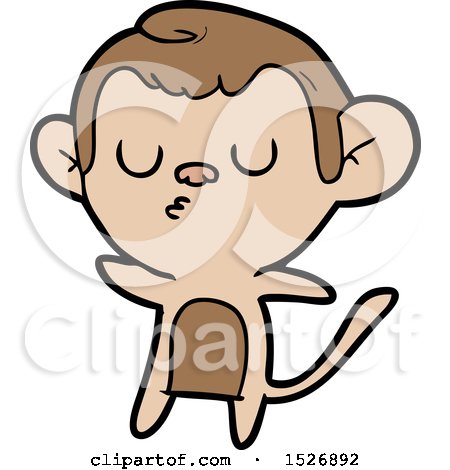 Cartoon Monkey by lineartestpilot
