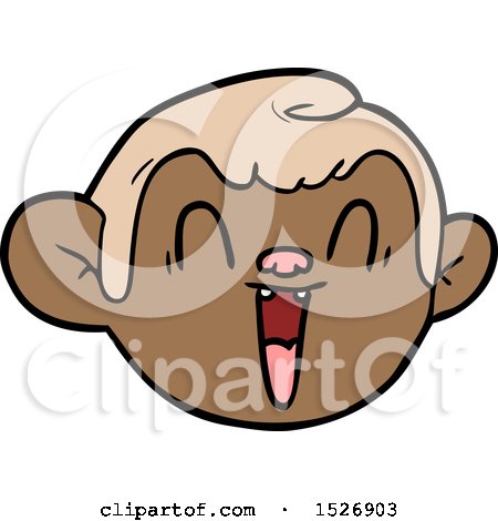 Cartoon Monkey Face by lineartestpilot