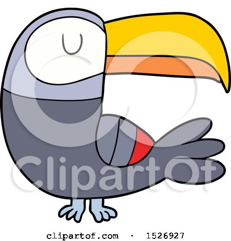 Cartoon Toucan by lineartestpilot