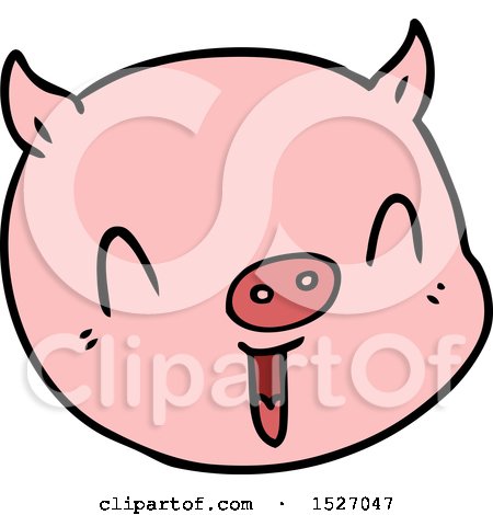 Cartoon Pig Face by lineartestpilot