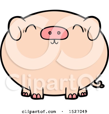 Cartoon Pig by lineartestpilot
