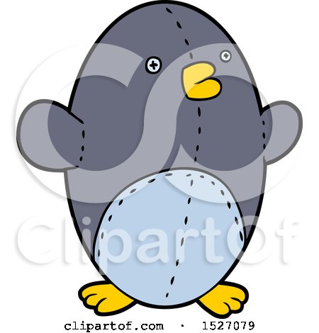 Cartoon Stuffed Toy Penguin by lineartestpilot