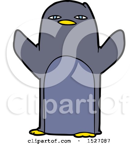 Cartoon Penguin by lineartestpilot