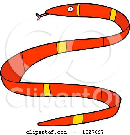 Cartoon Sea Snake by lineartestpilot