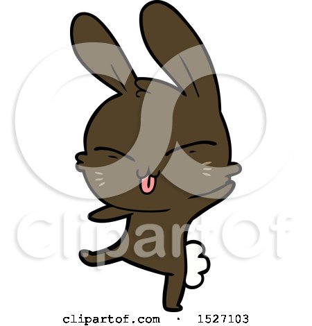 Cute Cartoon Rabbit by lineartestpilot