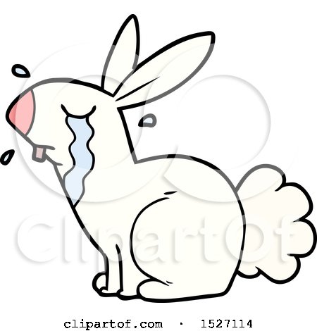 Cartoon Bunny Rabbit Crying by lineartestpilot