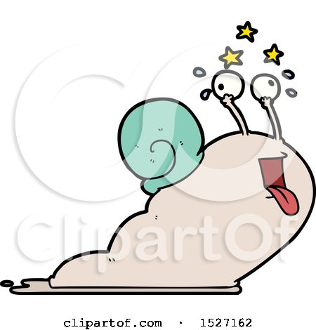 Crazy Cartoon Snail by lineartestpilot