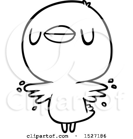 Cartoon Chick Flapping Wings by lineartestpilot