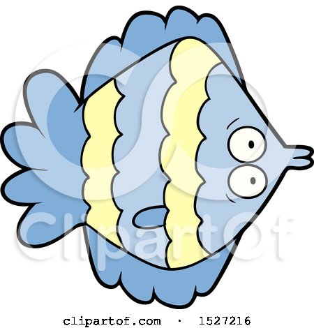 Cartoon Flat Fish by lineartestpilot