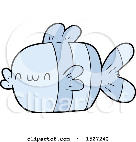 Cute Cartoon Fish by lineartestpilot